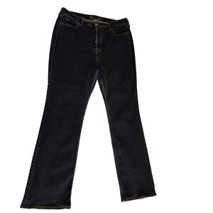 Old Navy Womens Jeans Dark Wash 16 Kicker Boot-Cut Extra High-Rise  Button Fly